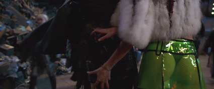 The Fifth Element: Mangalores in disguise, executing Plan B - and a lot of innocent bystanders as well. They love to fight, and to dress up as humans. I love to see how costume designer Jean-Paul Gaultier will dress them!