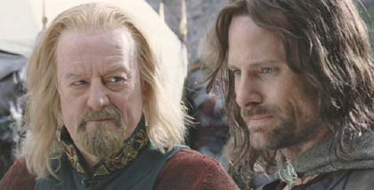 Lord of the Rings: The Return of the King: Théoden and Aragorn: these are my idea of men.