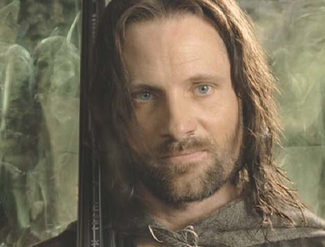 Lord of the Rings: The Return of the King: Aragorn with the army of the Dead at his back.