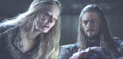Lord of the Rings: The Two Towers: Éowyn and her brother Éomer, played by the handsome Karl Urban.