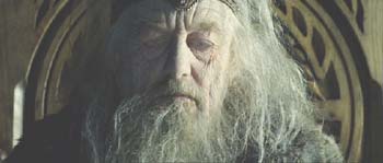 Lord of the Rings: The Two Towers: King Théoden, aged and impotent under the evil influence of Saruman.
