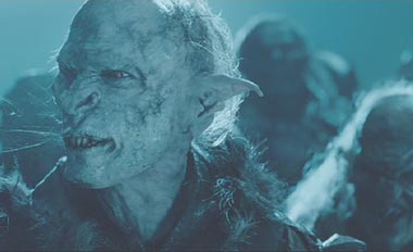 Lord of the Rings: The Two Towers: A spitting orc.