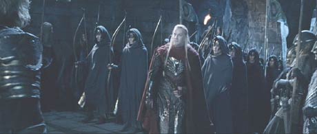 Lord of the Rings: The Two Towers: The welcome sight of Haldir and the elves from Lothlorien