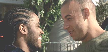A Man Apart: Sean parties with friends, including his old buddy, Demetrius (Larenz Tate.)