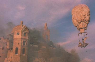 The Adventures of Baron Munchausen: This ship, suspended from a balloon of lingerie is charming and fanciful. Its turbo-charged bastard son in The Mummy Returns could learn a thing or two from it.