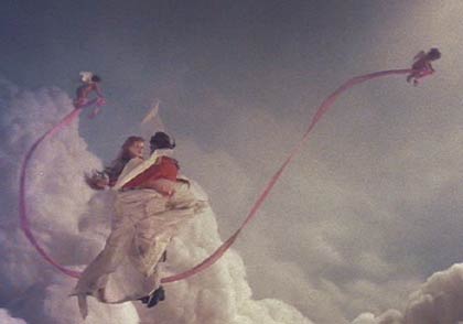 The Adventures of Baron Munchausen: Venus dances with the Baron in the sky.