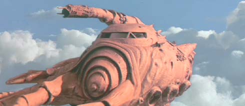 The Adventures of Buckaroo Banzai Across the 8th Dimension: Another interesting craft - the shuttle from Whorfin's ship.