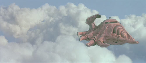 The Adventures of Buckaroo Banzai Across the 8th Dimension: The shuttle hikacked by Buckaroo and John Parker in a final attempt to defeat John Whorfin.