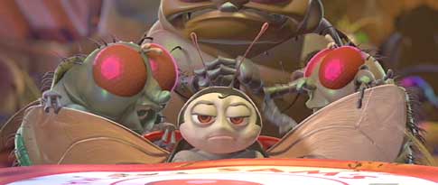 A Bug's Life: The flies taunt Francis (Denis Leary)