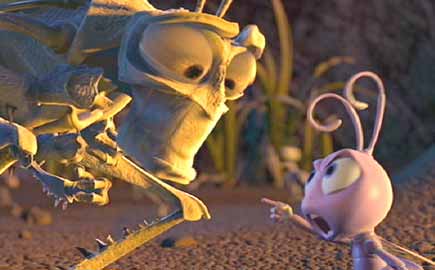 A Bug's Life: Dot (Hayden Panettiere) telling Thumper he's a "Bad Grasshopper! Go Home!"