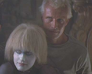 Blade Runner: Pris and Roy tell J.F. about their problem.