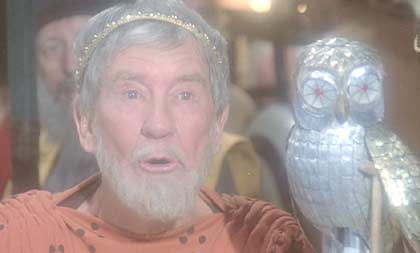 Clash of the Titans: The incomparable Burgess Meredith as Ammon, Perseus' advisor.