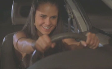 The Fast and the Furious: Mia (Jordana Brewster) drives like her brother.