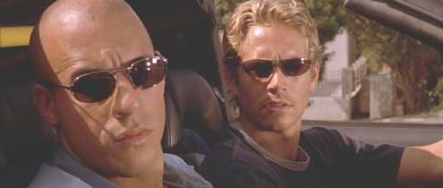 The Fast and the Furious: Dom and Brian taking on a Ferrari.