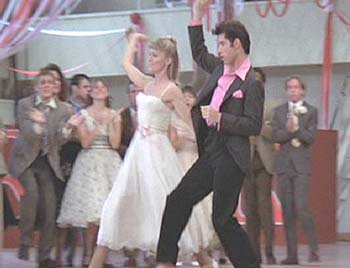 Grease: Danny and Sandy at the dance.