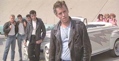 Grease: The T-Birds are ready for the race.