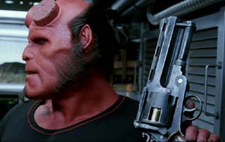 Hellboy: Ron Perlman as Hellboy.