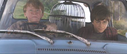 Harry Potter and the Chamber of Secrets: I love Ron's expressions!