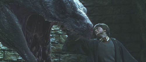 Harry Potter and the Chamber of Secrets: Harry performs a little dentistry on the bascilisk.