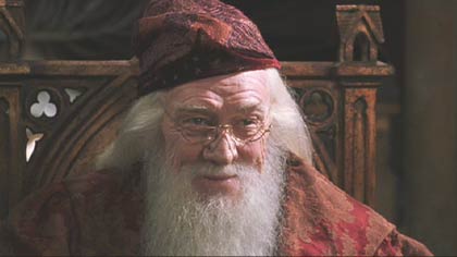 Harry Potter and the Chamber of Secrets: One last look at Sir Richard Harris as Dumbledore.