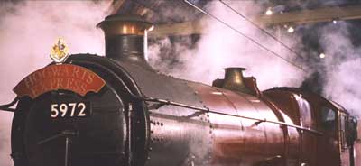 Harry Potter and the Sorcerer's Stone: Hogwart's Express.  Just the way a train should look, I think.