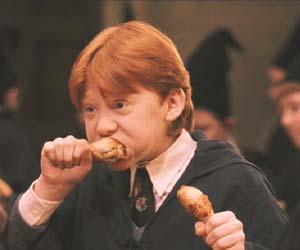Harry Potter and the Sorcerer's Stone: I'm guessing there's not a lot of extra helpings at the Weasley house!