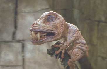 Labyrinth: I'm not sure if these guys were ever named, but I call them chompers. They clutch the end of a pole, biting whatever they touch and are weilded as a weapon.