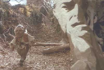 Labyrinth: The face rocks' secret revealed as the camera angle changes.
