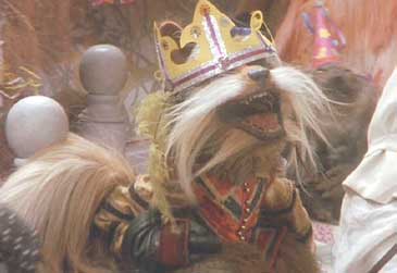 Labyrinth: Didymus gets down in the final celebration.
