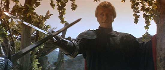 Ladyhawke: Navarre crosses swords with an old comrade.