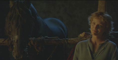 Ladyhawke: Goliath and Isabeau at an inn for the night.