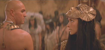 The Mummy Returns: Anck Su Namun sneaks a peek at her beloved, the High Priest Imhotep.