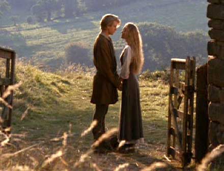The Princess Bride: A tearful farewell as Westley leaves Buttercup to seek his fortune.