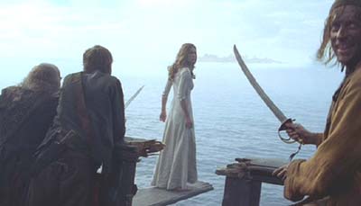 Pirates of the Caribbean: It's not a pirate movie until someone walks the plank.