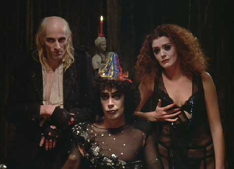 The Rocky Horror Picture Show: "He left home the day she died…" Frank, Riff Raff and Magenta feign sympathy for Dr. Scott's missing nephew, Eddie.