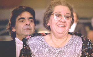Strictly Ballroom: Frans' father (Antonio Vargas) and grandmother (Armonia Benedito) look on with pride.