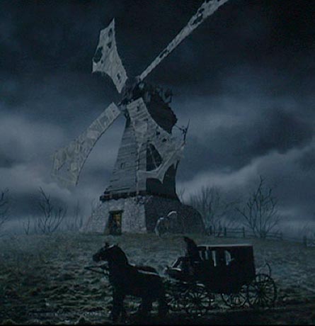 Sleepy Hollow: The windmill from which Lady Van Tassel will call the Horseman to come for Katrina.