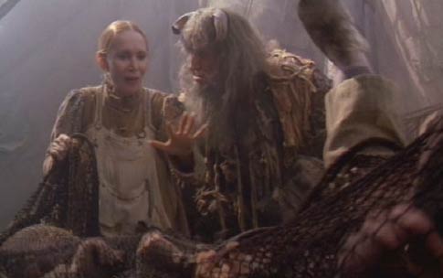 Time Bandits: The Ogre's wife suggests he terrify his catch a little.