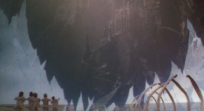 Time Bandits: The invisible barrier is shattered to reveal The Fortress of Ultimate Darkness.