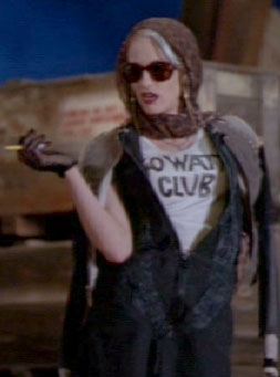 Tank Girl: Rebecca's fast talking gets her and Jet in to inspect a suspicious shipment.