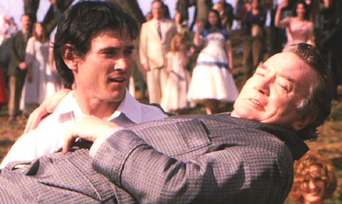 Big Fish: Billy Crudup as Will Bloom, carrying his father Ed down to the river in his final story.

