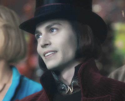 Charlie and the Chocolate Factory: Willy gets into the song.