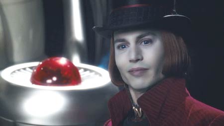 Charlie and the Chocolate Factory: Willy sees where this chewing gum thing is going...