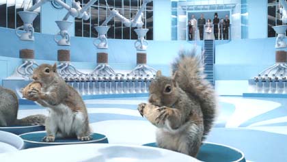 Charlie and the Chocolate Factory: The Sorting room. I love the squirrels.