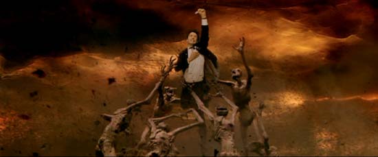 Constantine: I saw Constantine without any preconceived notions about the character, which probably was a good thing, since I gather some fans of the comic felt let down. I thought it was a passable film, with an interesting look.