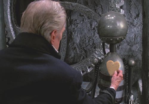 Edward Scissorhands: The Inventor is inspired by one of his robots to create Edward.