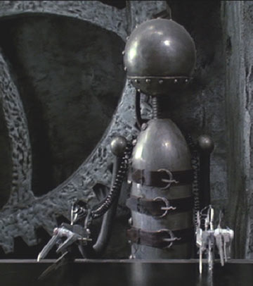 Edward Scissorhands: The robot with scissors for hands upon which Edward was based.