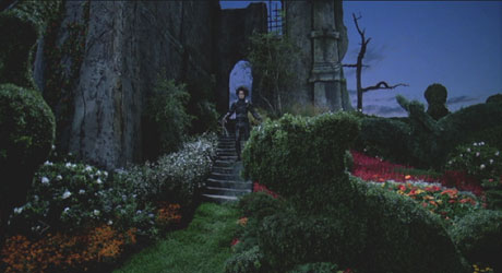 Edward Scissorhands: Edward, alone again in his castle.