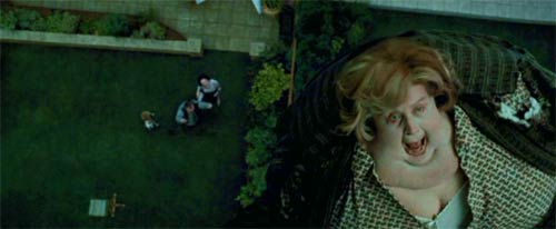 Harry Potter and the Prisoner of Azkaban: The unhappy fate of Aunt Marge (Pam Ferris).