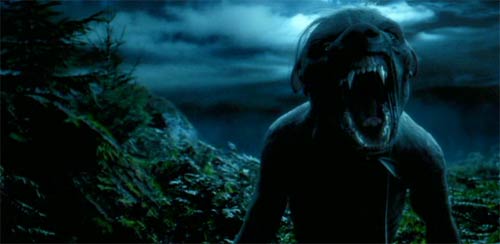 Harry Potter and the Prisoner of Azkaban: The werewolf threatens Harry.